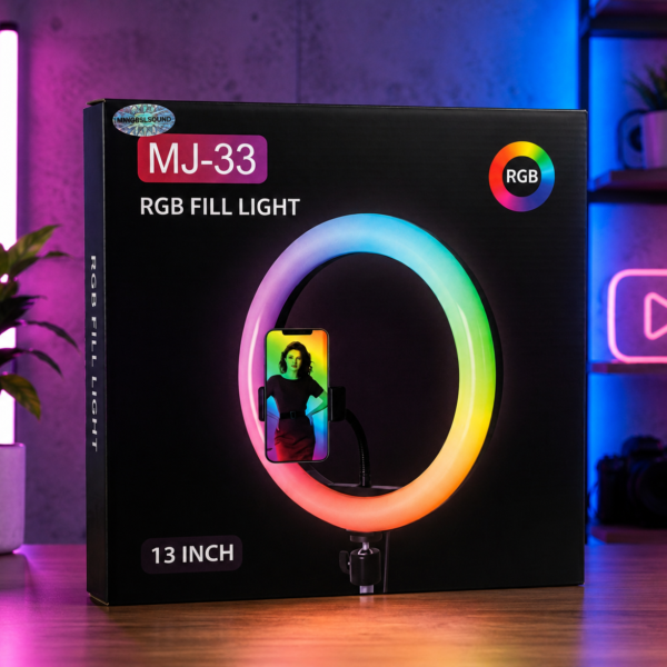 Aro de Luz MJ-33 RGB Fill Light 13 Inch