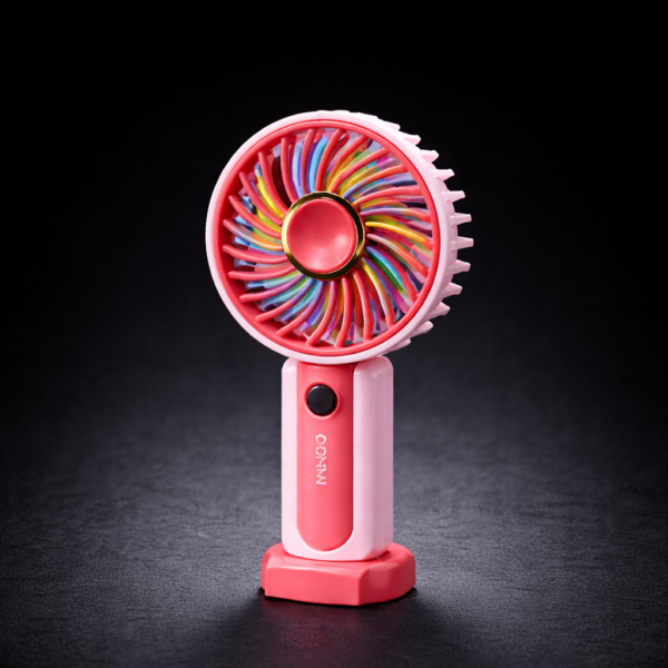 Mini ventilador de mano/escritorio con soporte (MiniFan)