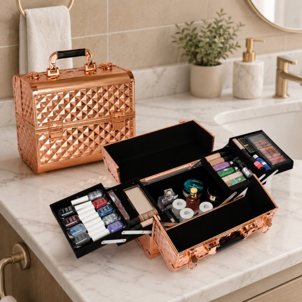 Organizador de Maquillaje Pink Gold